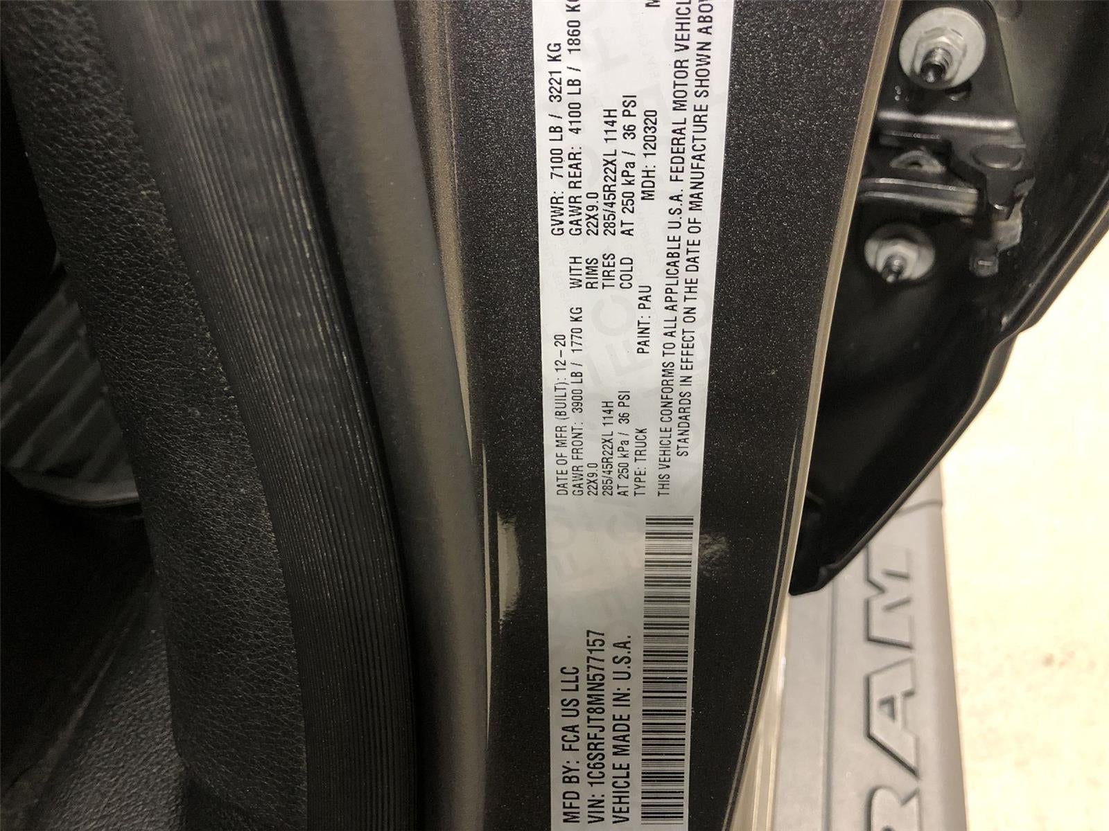 2021 RAM 1500 Laramie Crew Cab 4x4 5'7" Box