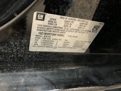 2017 Chevrolet Silverado 2500 HD LTZ