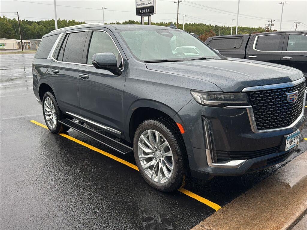 Used 2021 Cadillac Escalade Premium Luxury with VIN 1GYS4CKL3MR236773 for sale in Hermantown, Minnesota