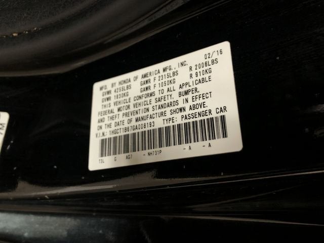 2016 Honda Accord Coupe EX-L