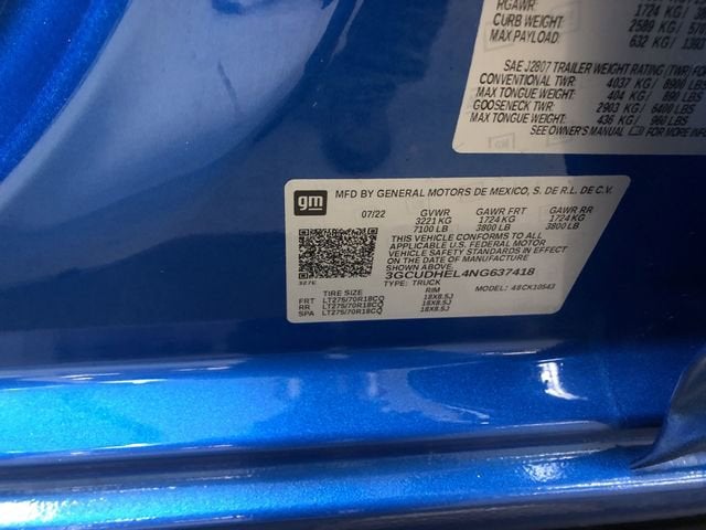 2022 Chevrolet Silverado 1500 ZR2